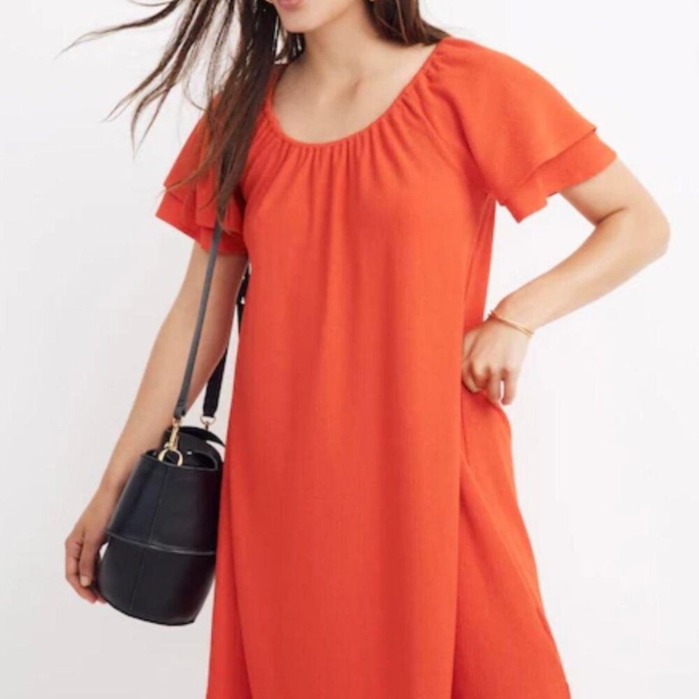 Madewell red dress, size xs, like new condition